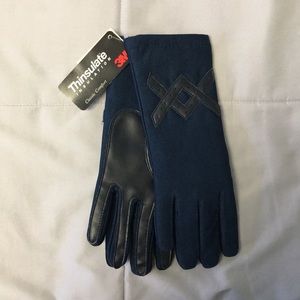 New navy 3M thinsulate gloves